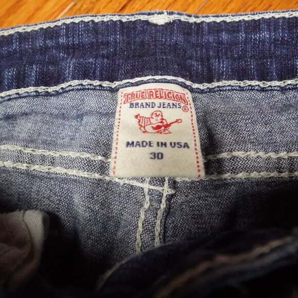 True Religion Jeans Womens 30 Blue Stella Skinny Stretch Made USA Designer Denim - Picture 3 of 14